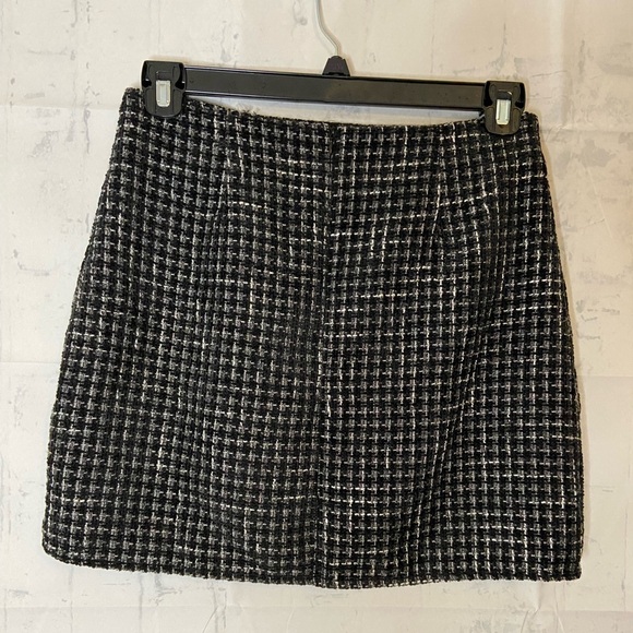 Pants Store Tweed Mini Skirt Size L - Picture 3 of 4